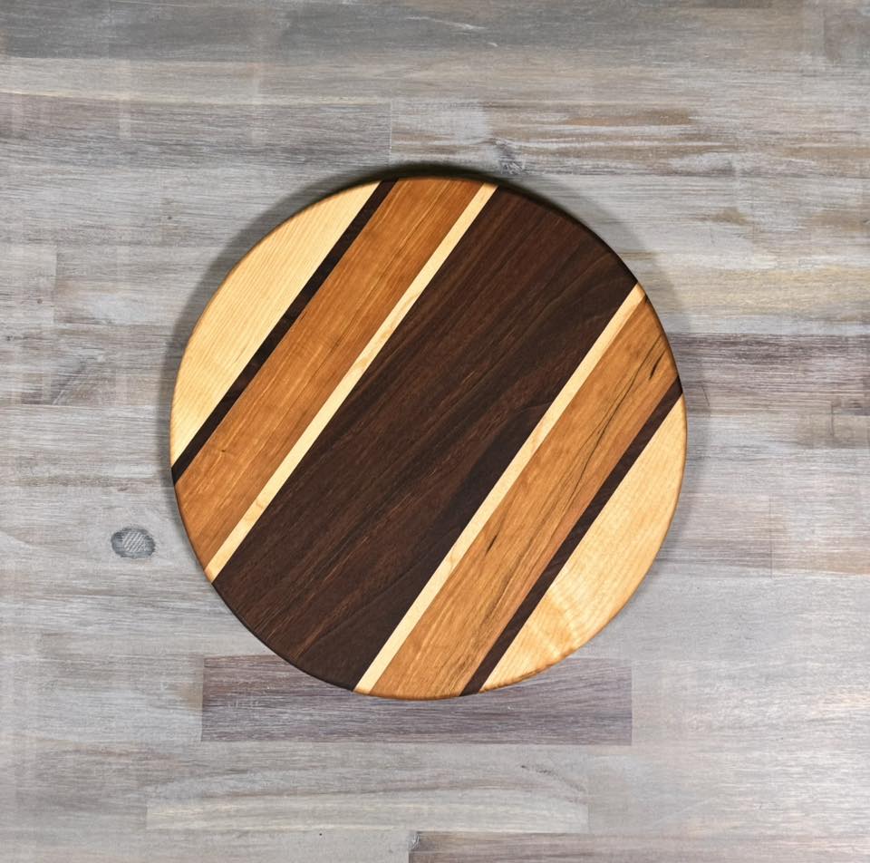 With the Gritz 12 Inch Round Cutting Board