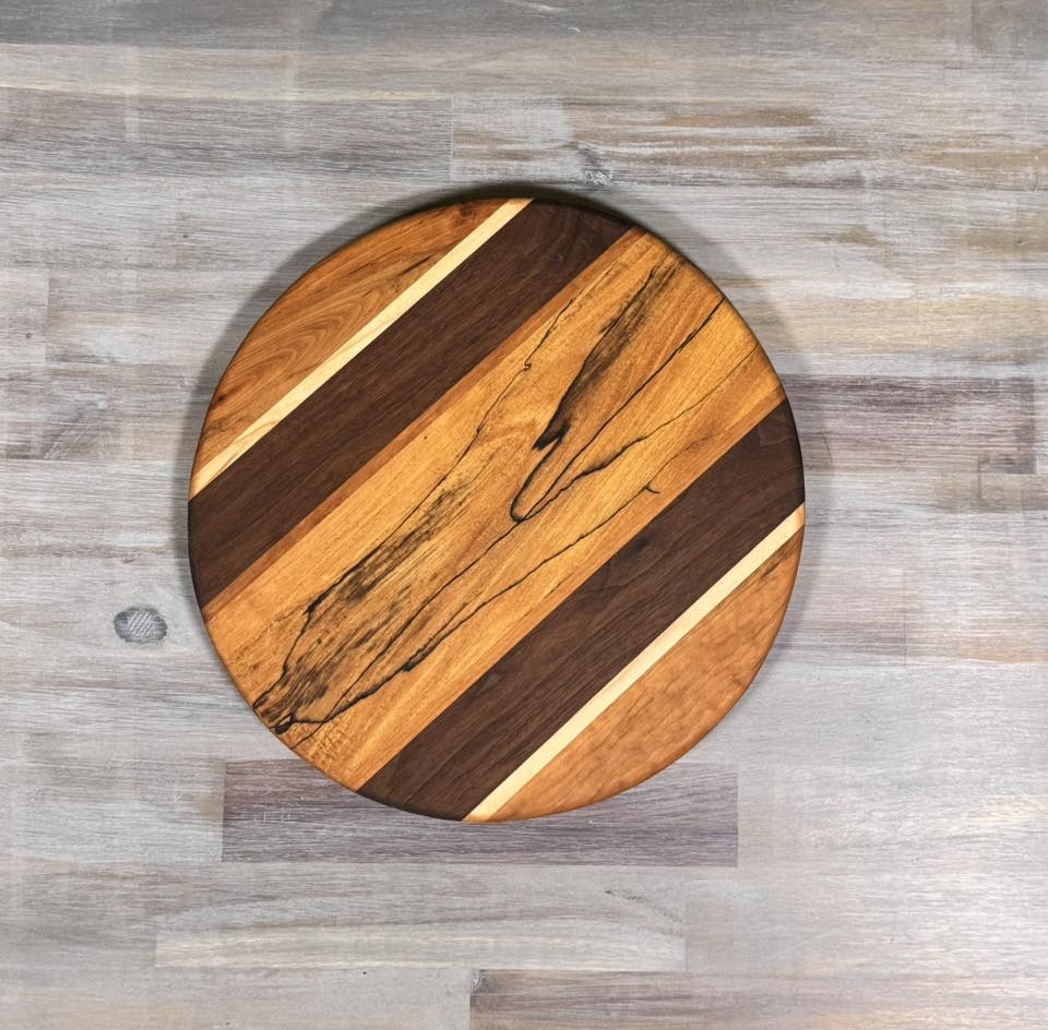 With the Gritz 12 Inch Round Cutting Board