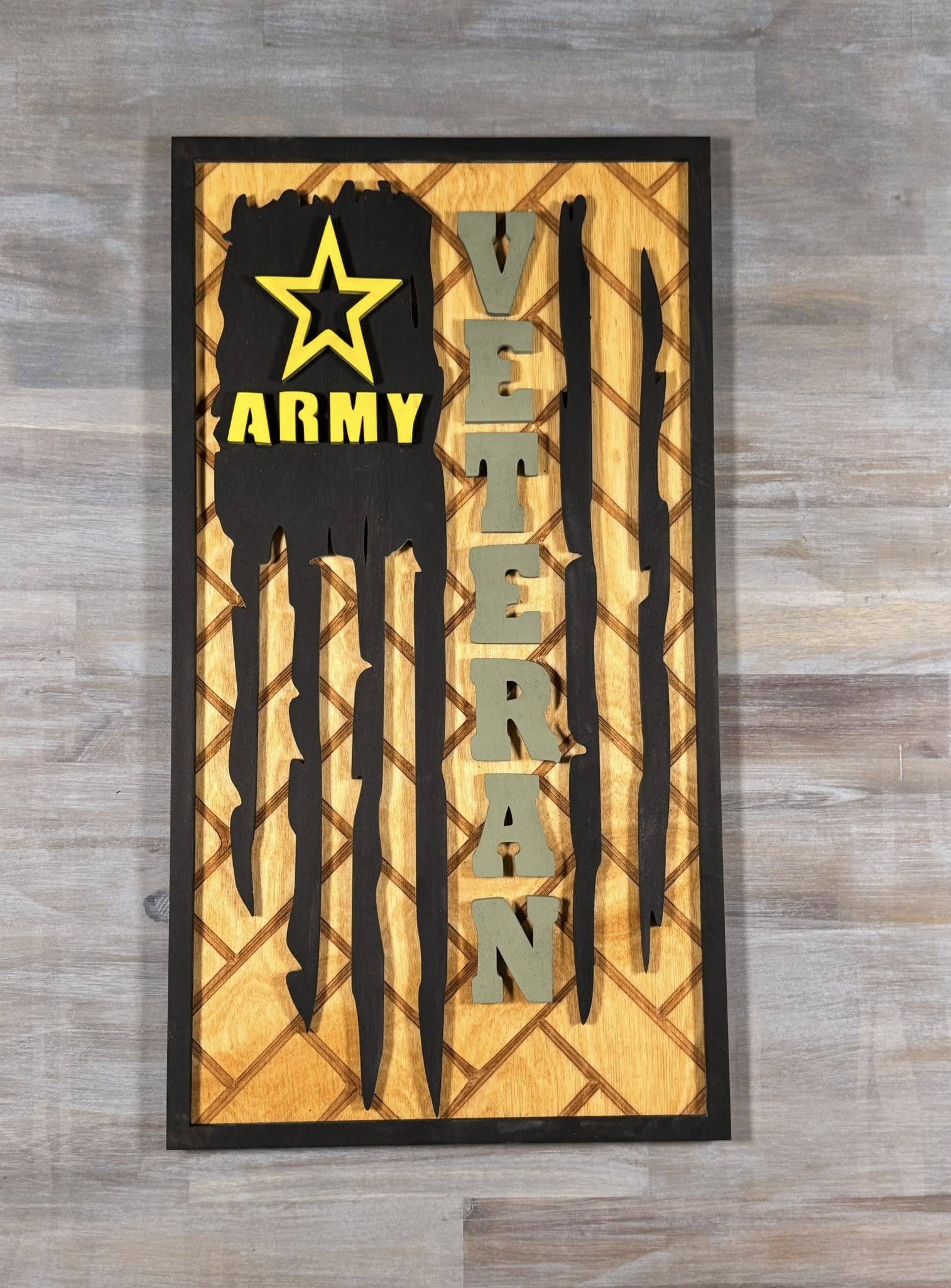 With the Gritz Custom American Flag | Veteran | Army