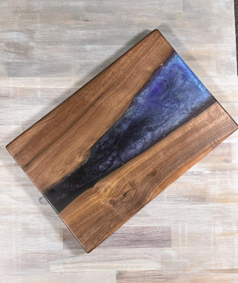 With the Gritz Custom Epoxy Tray | Black Purple Blue Fade