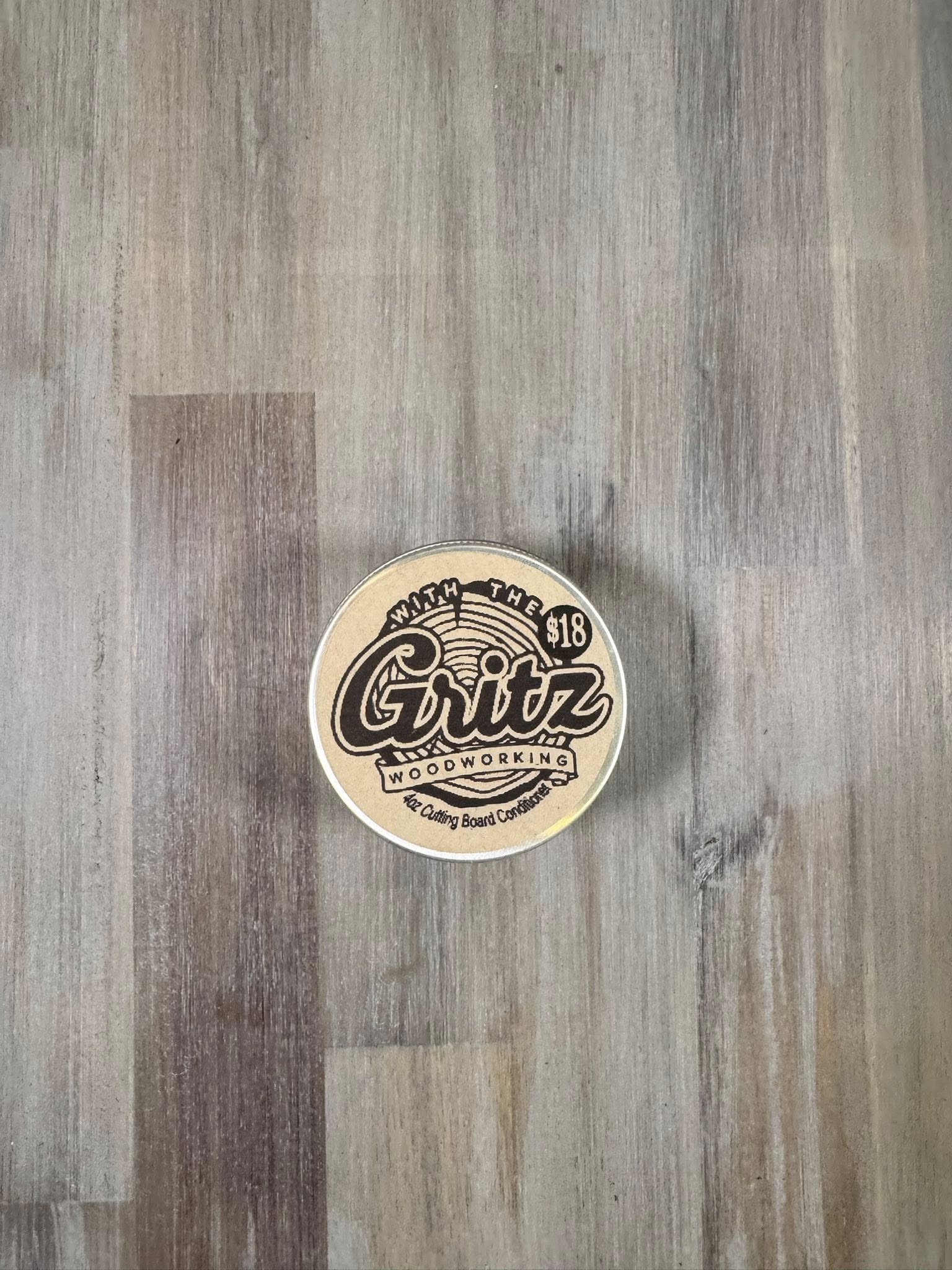 With the Gritz Food-Safe Cutting Board Conditioner | 4oz
