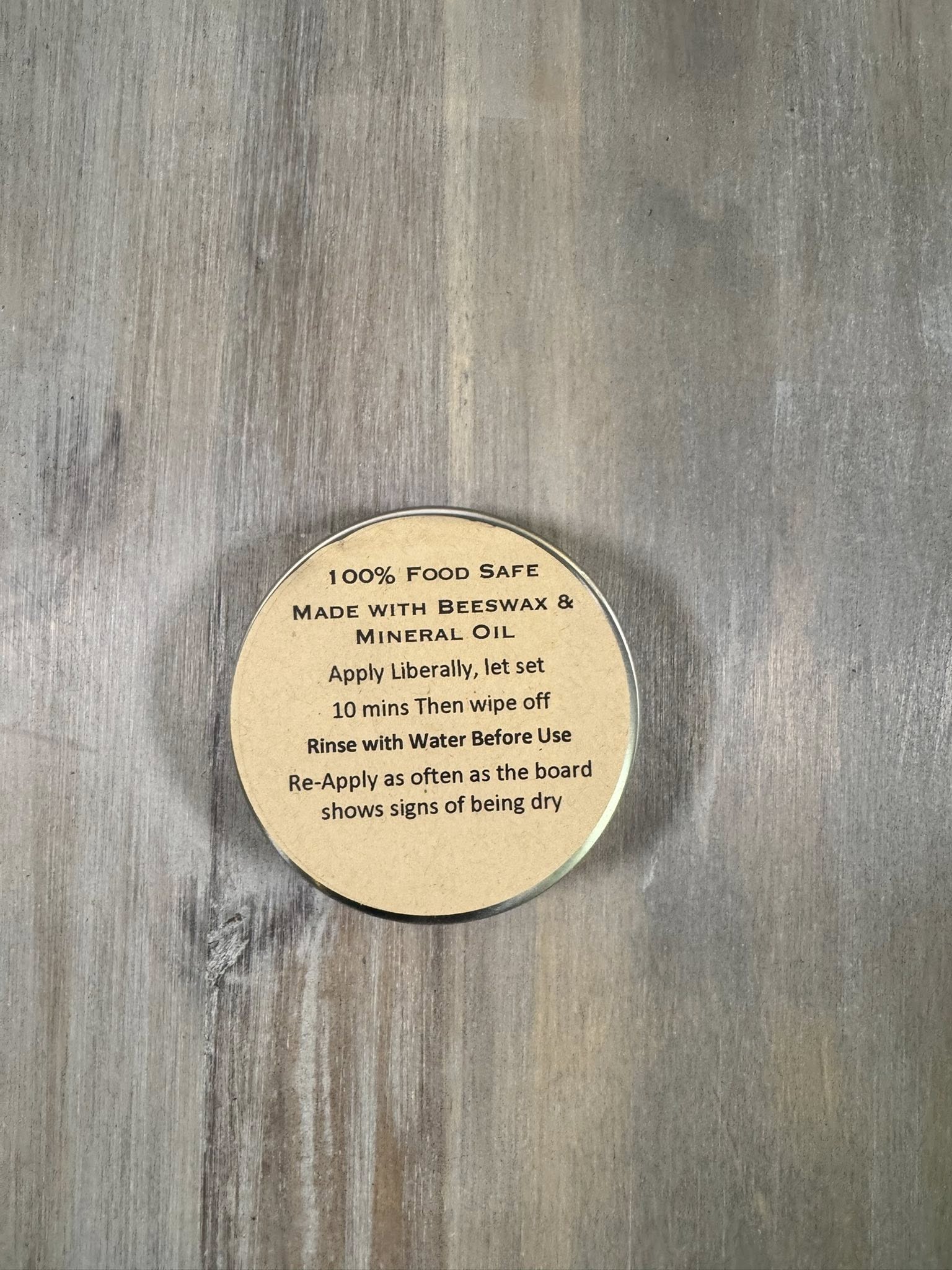 With the Gritz Food-Safe Cutting Board Conditioner | 2oz