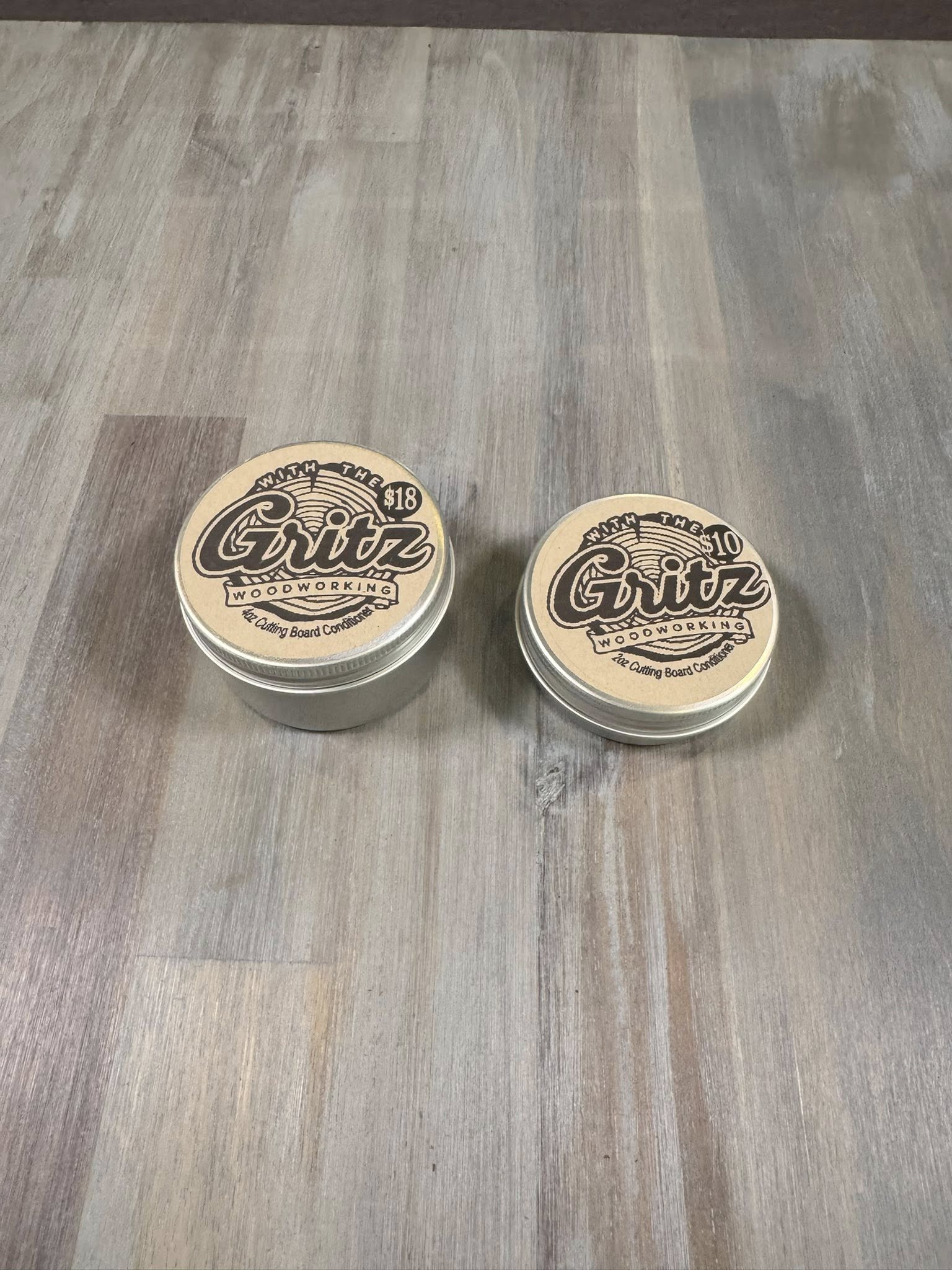 With the Gritz Food-Safe Cutting Board Conditioner | 4oz