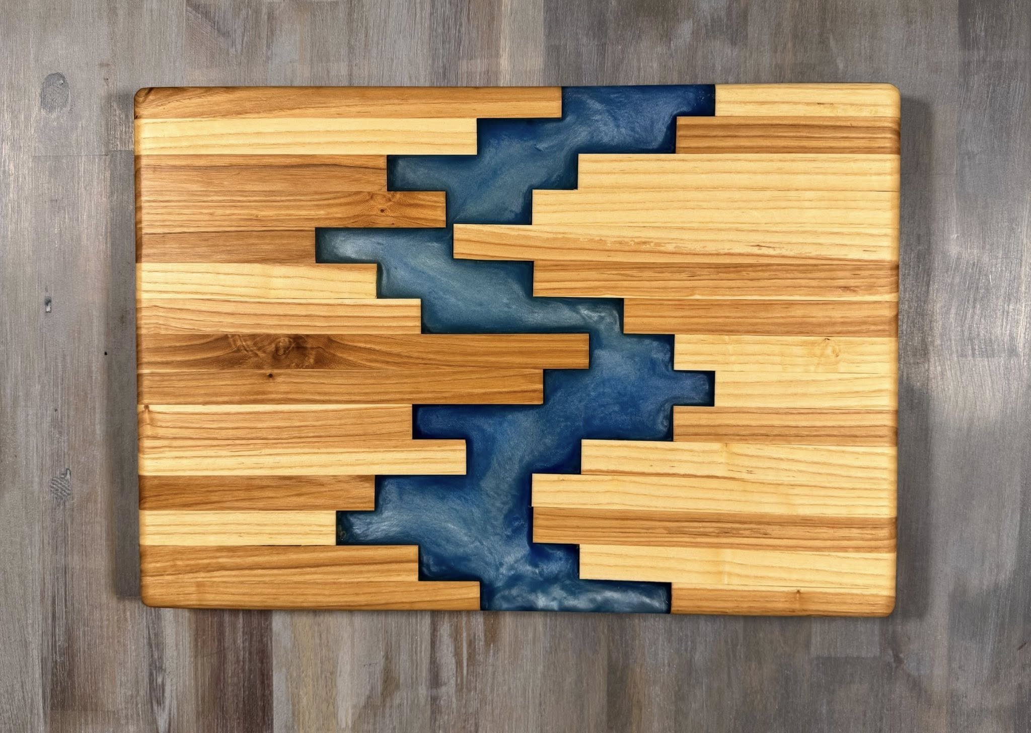 With The Gritz Custom Epoxy Tray | Ocean Blue