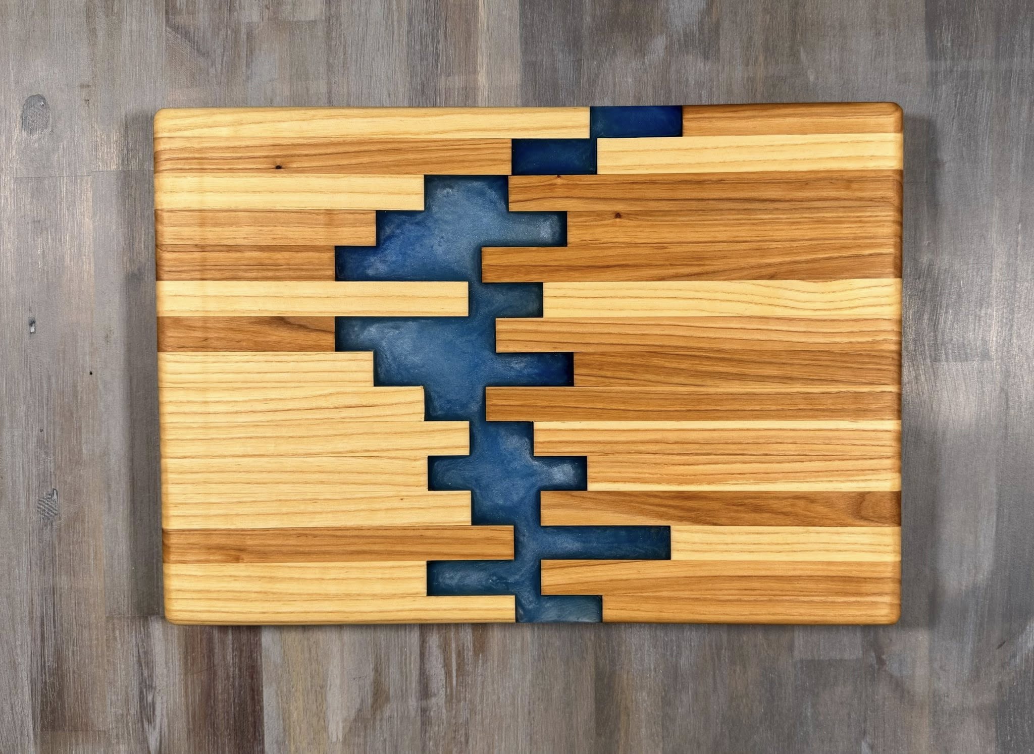 With The Gritz Custom Epoxy Tray | Ocean Blue