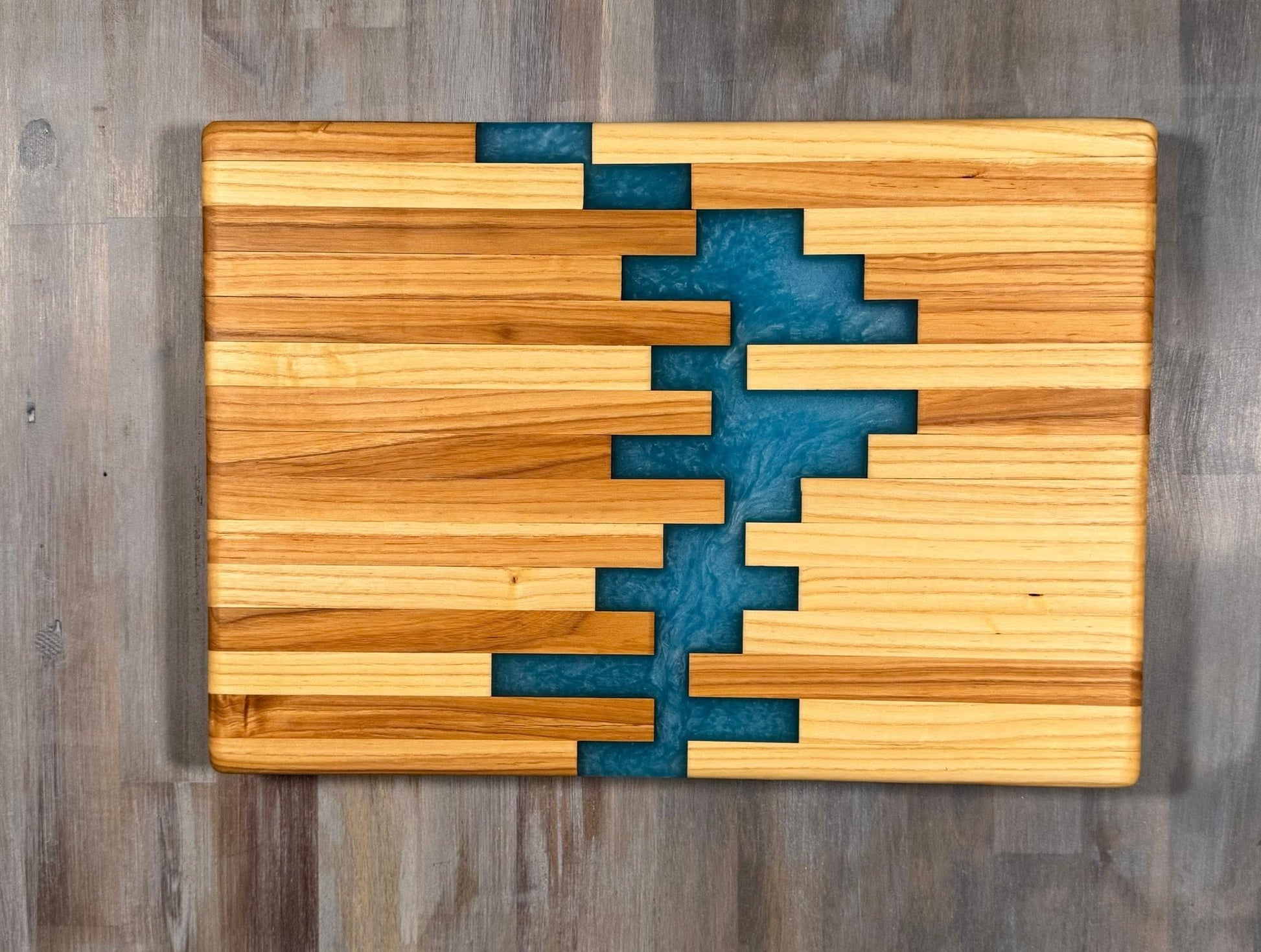 With The Gritz Custom Epoxy Tray | Ocean Blue