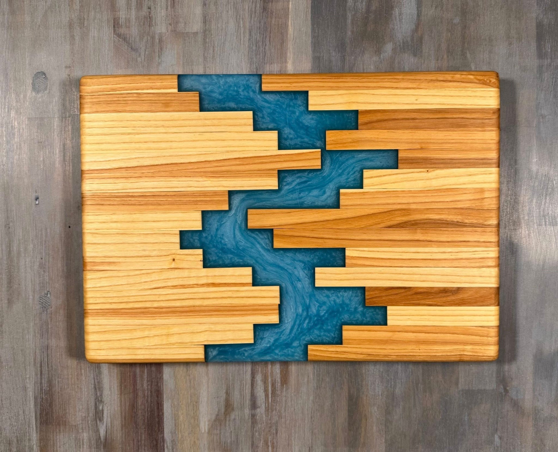 With The Gritz Custom Epoxy Tray | Ocean Blue