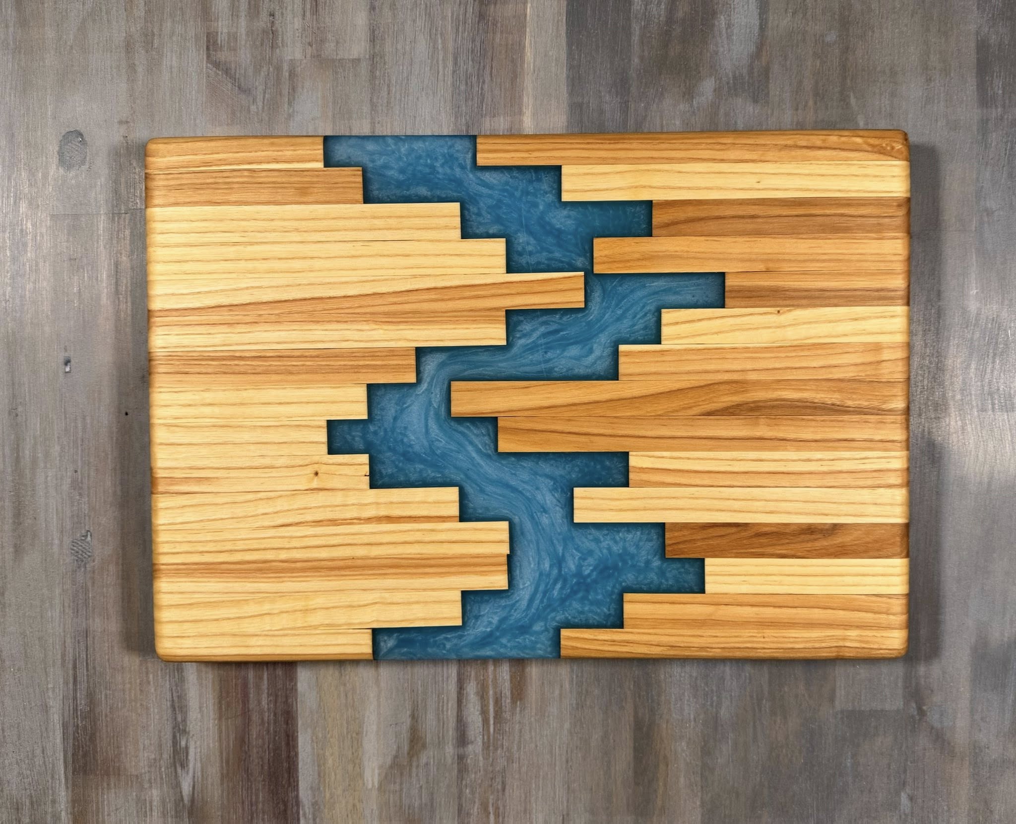 With The Gritz Custom Epoxy Tray | Ocean Blue