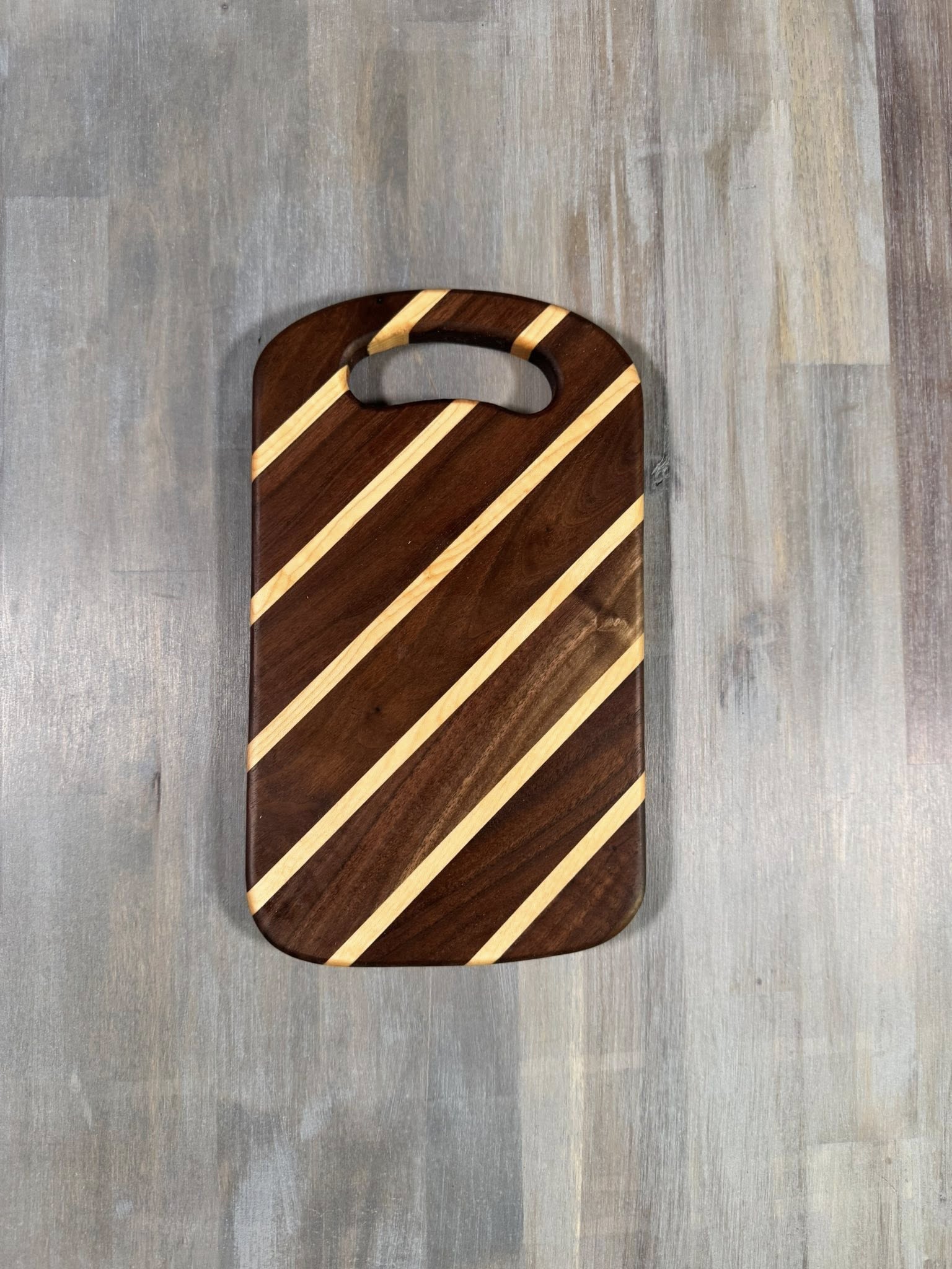 With The Gritz Mini_Cocktail Board | Diagonal Stripe