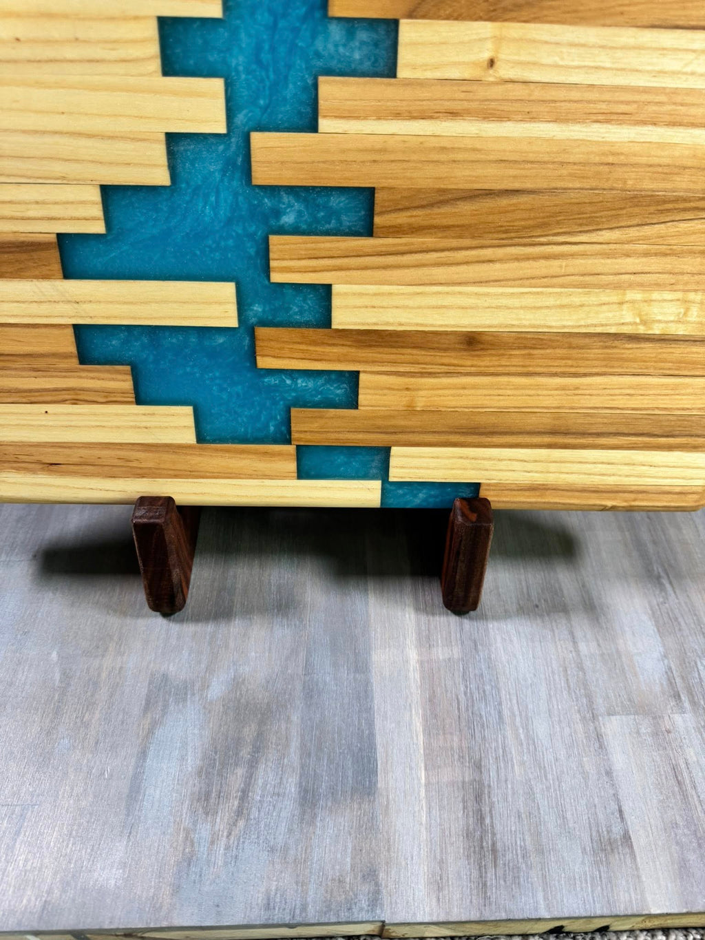 With The Gritz Custom Cutting Board Holder/Display | Walnut |