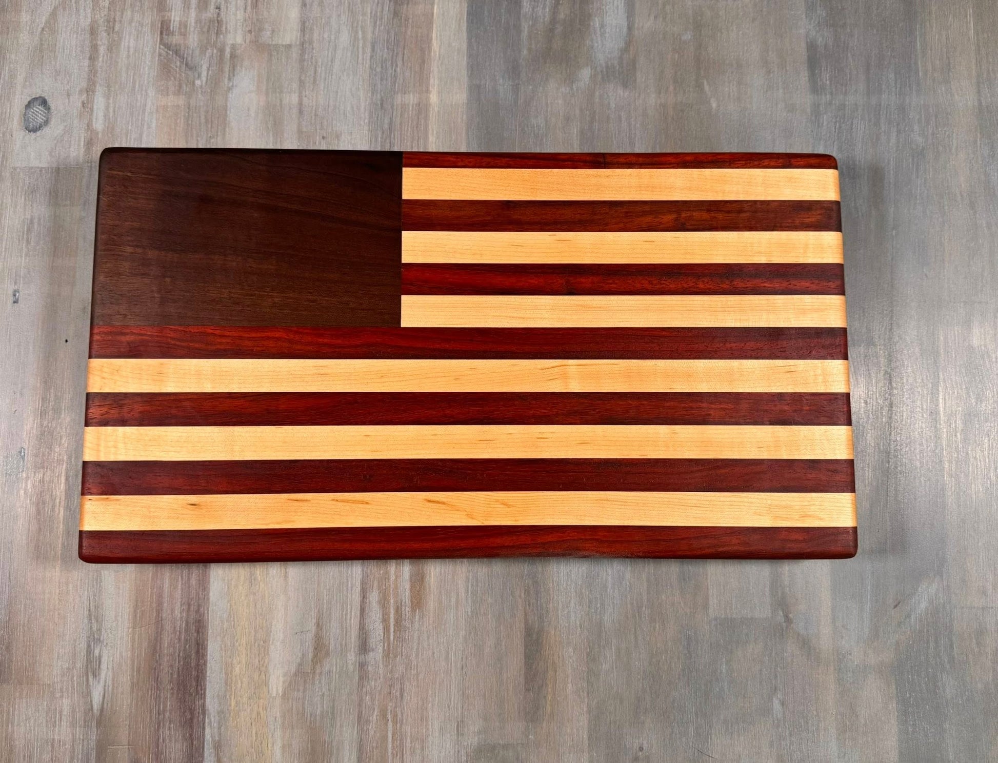 With the Gritz American Flag Cutting Board