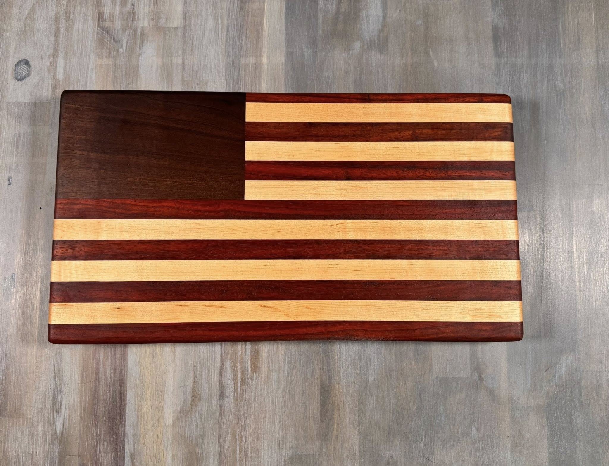 With the Gritz American Flag Cutting Board