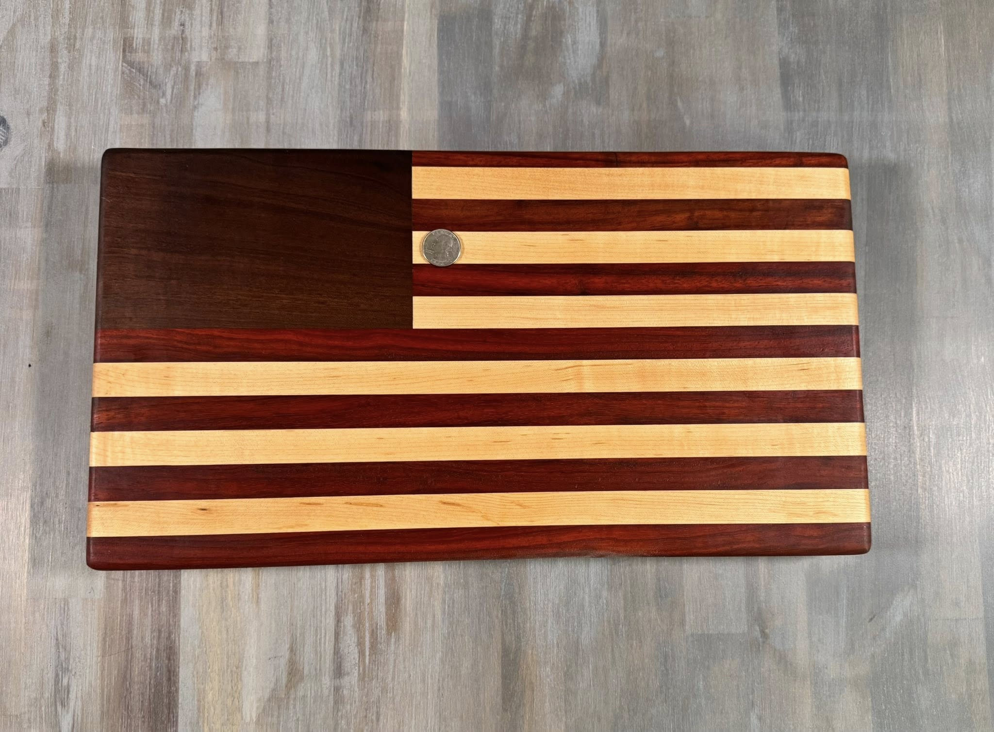 With the Gritz American Flag Cutting Board