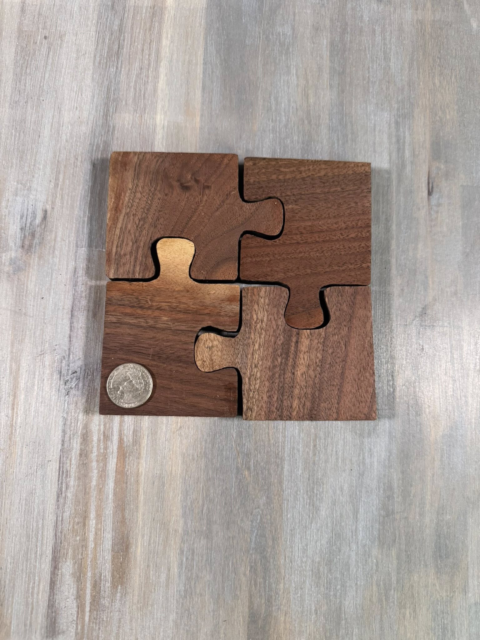 With the Gritz Puzzle Coaster | Set of 4