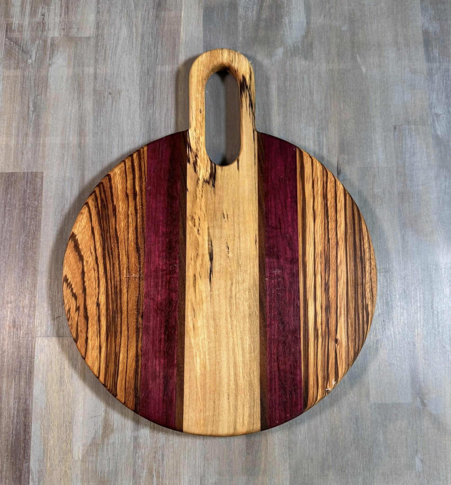 With the Gritz 12 inch Round Cutting Board | Skinny Loop Handle