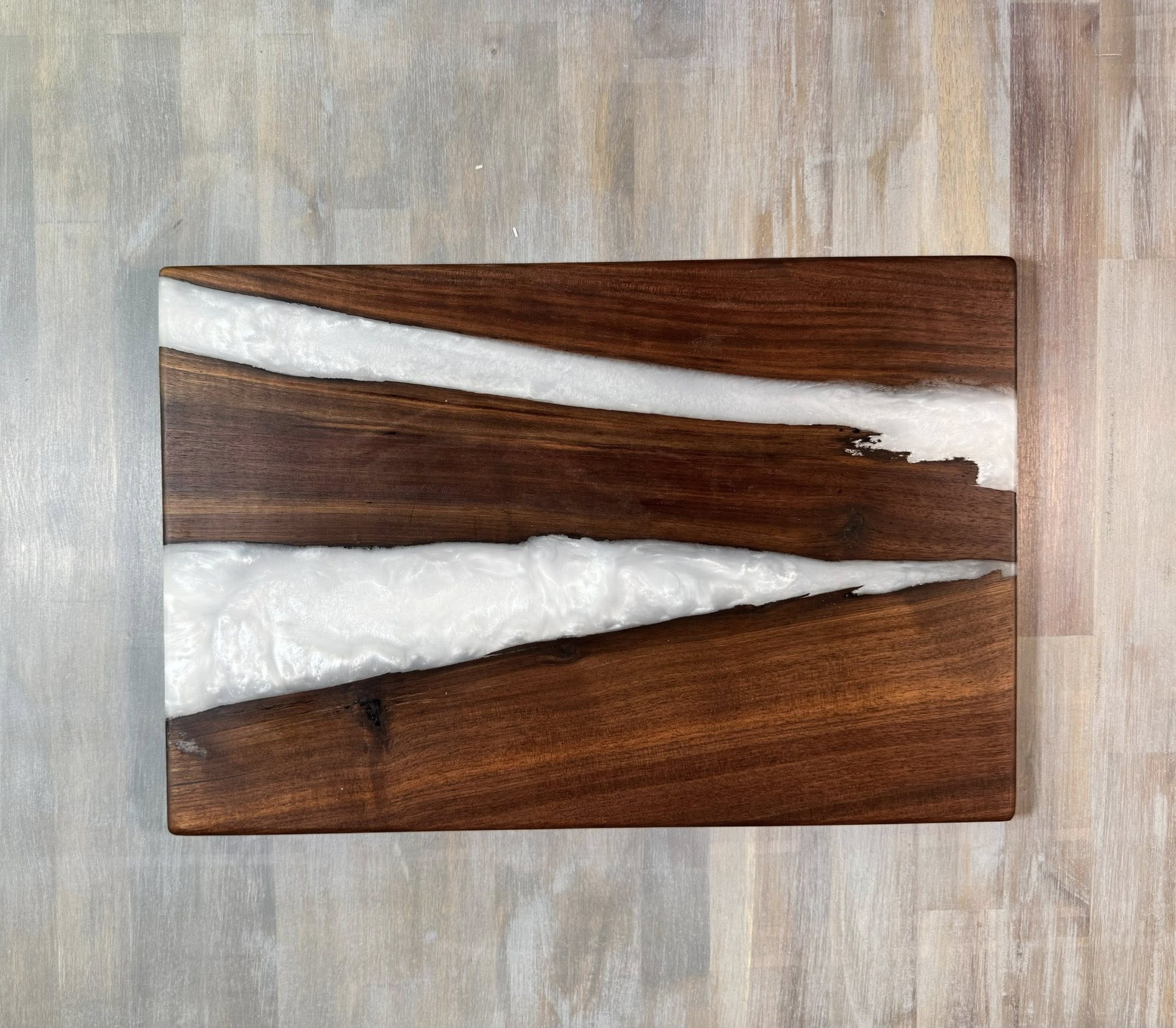 With The Gritz Custom Epoxy Tray | Arctic White