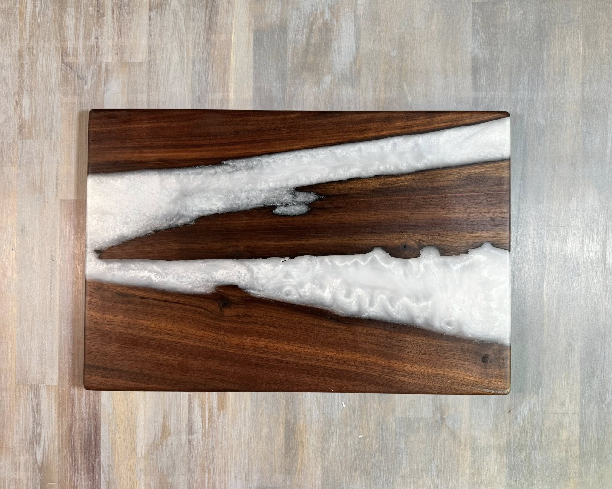 With The Gritz Custom Epoxy Tray | Arctic White