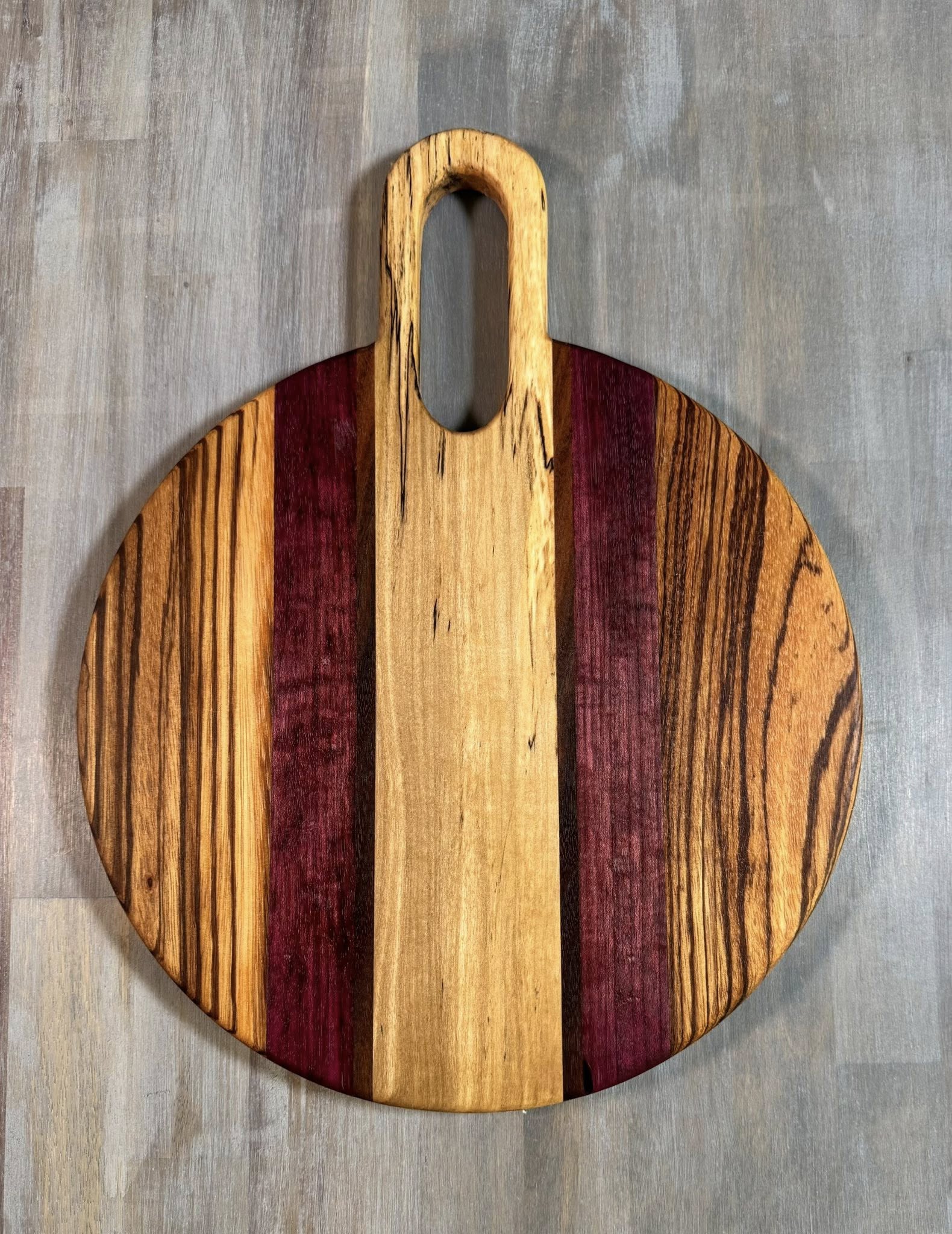 With the Gritz 12 inch Round Cutting Board | Skinny Loop Handle