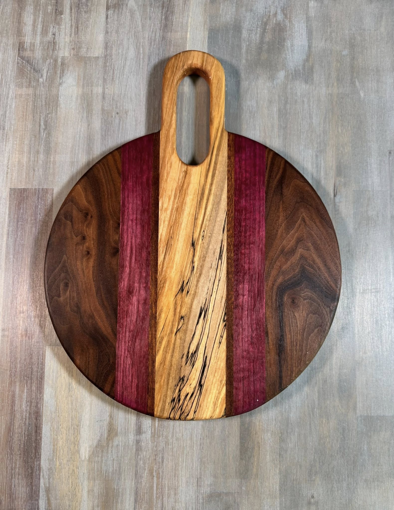 With the Gritz 12 inch Round Cutting Board | Skinny Loop Handle