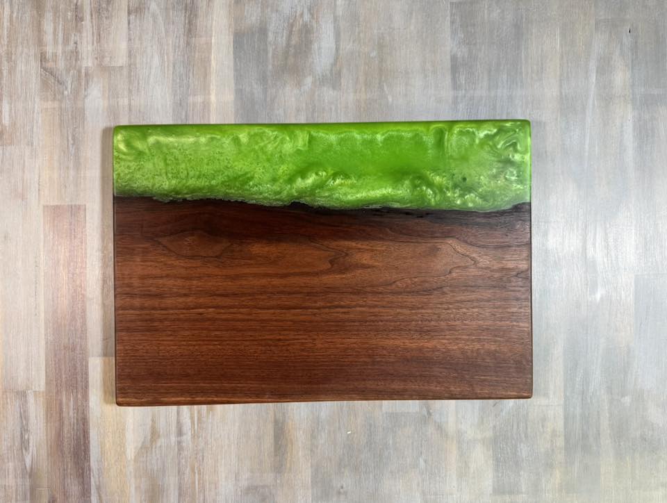 With The Gritz Custom Epoxy Tray | Vivid Green