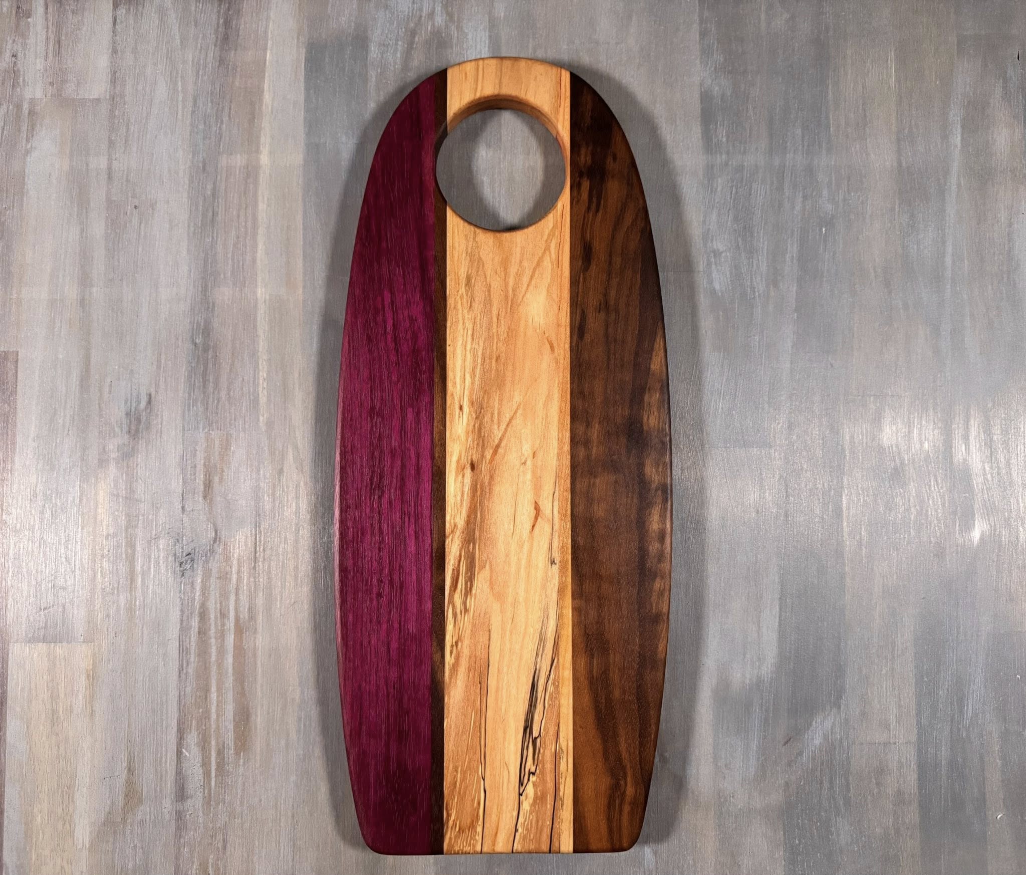 With the Gritz Custom Flat Oval Cutting Board