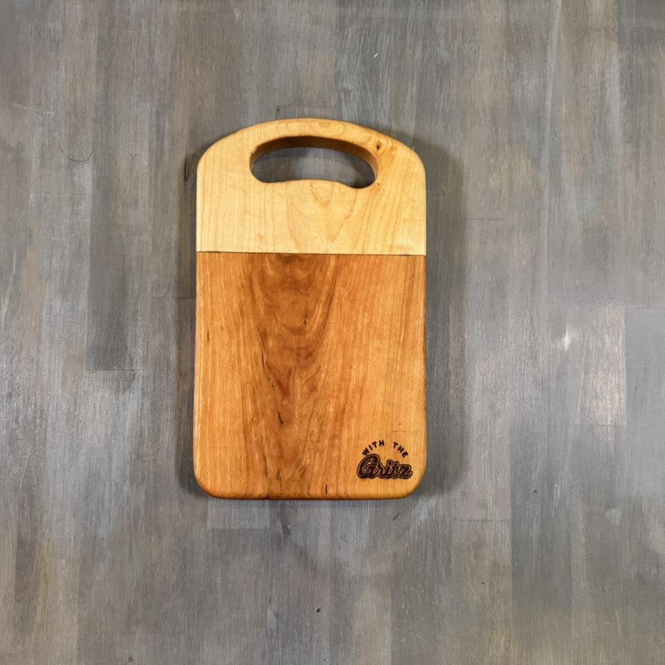 With The Gritz Cocktail Board | Maple| Cherry
