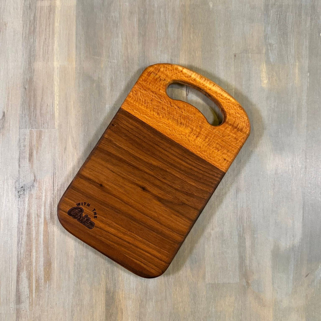 With The Gritz Cocktail Board | Sycamore| Walnut