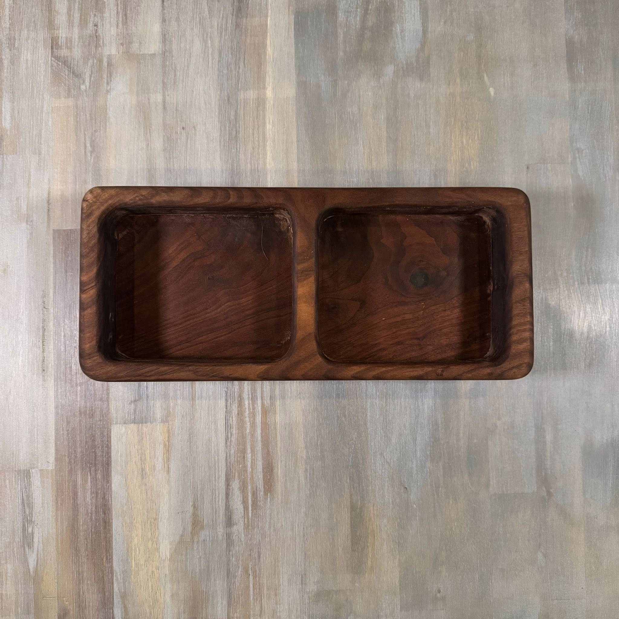 With the Gritz Custom Serving Bowl | Walnut | Two Opening