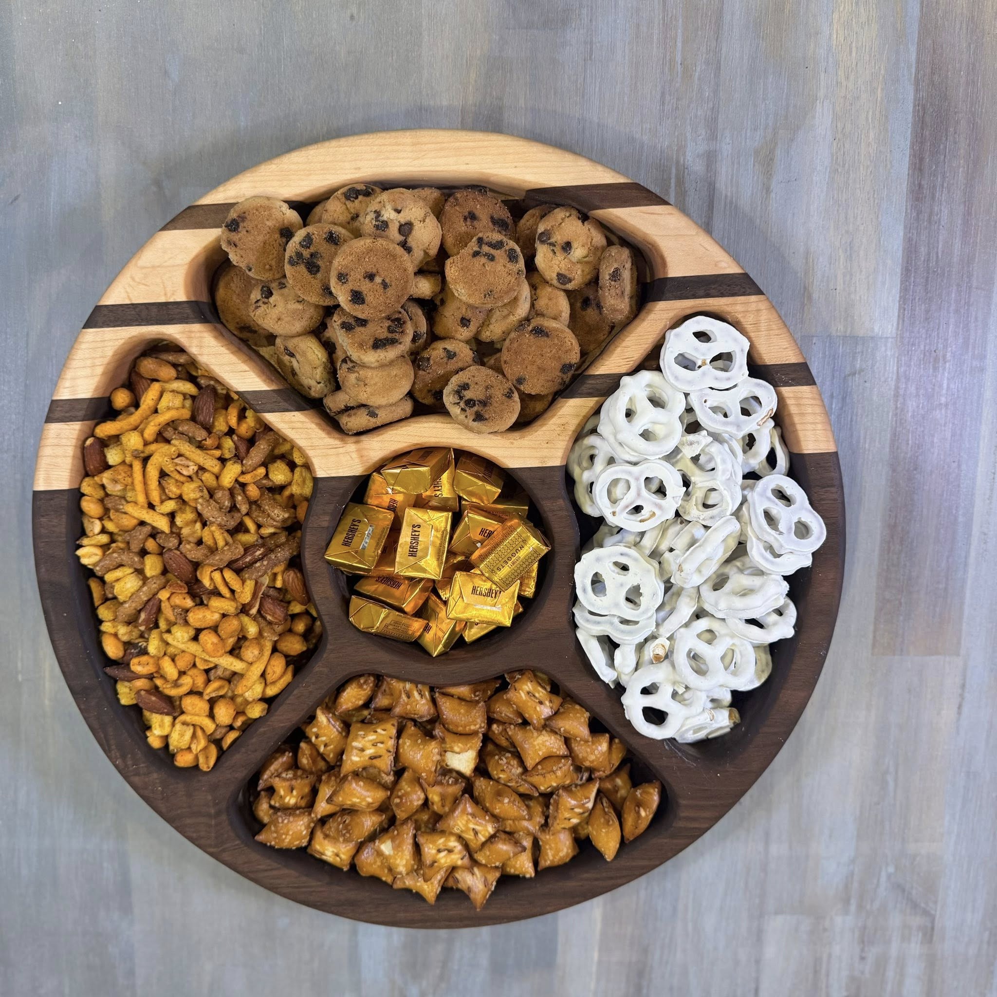 With The Gritz Custom Large Round Serving Tray | Five Space