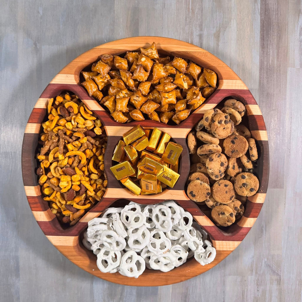 With The Gritz Custom Large Round Serving Tray | Five Space