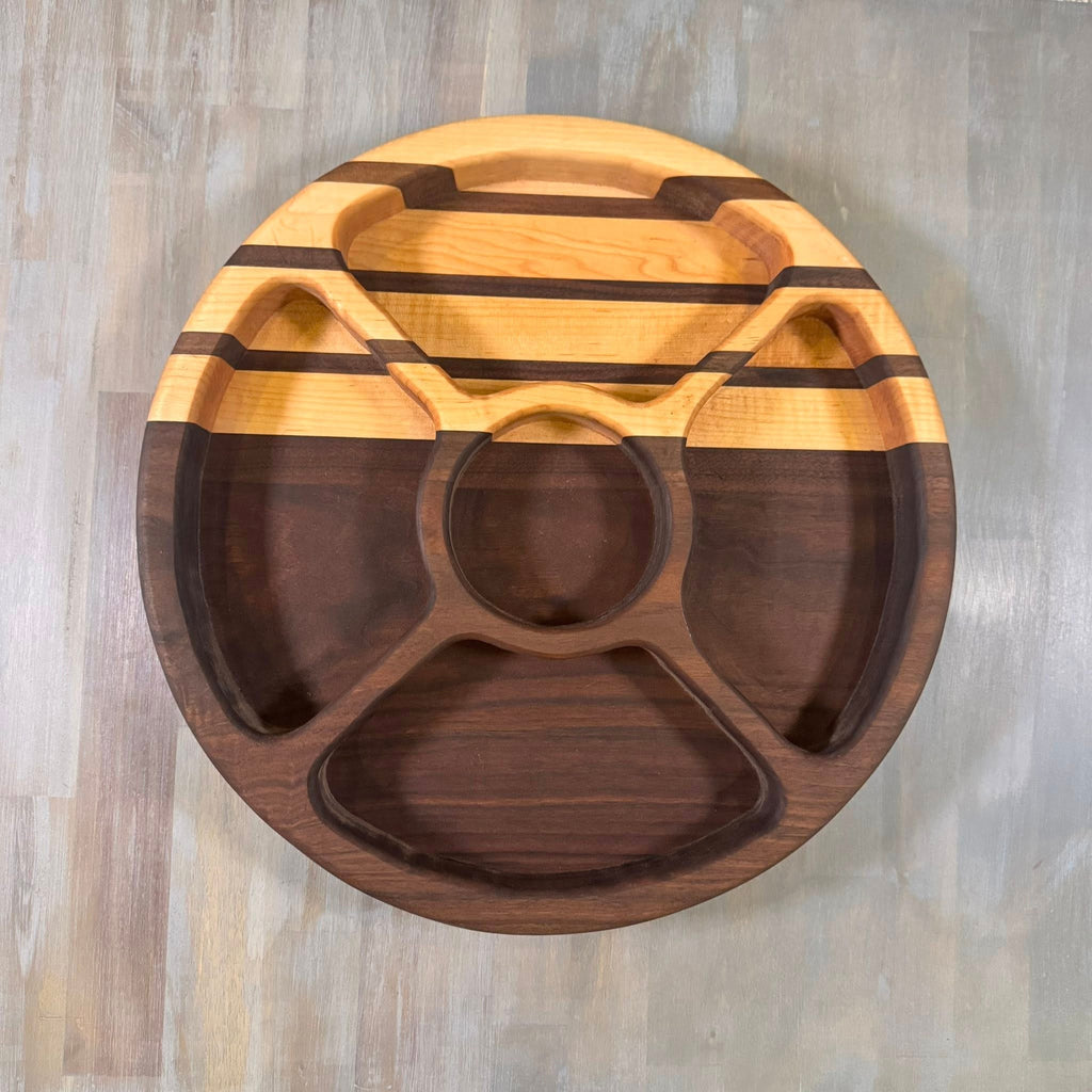 With The Gritz Custom Large Round Serving Tray | Five Space