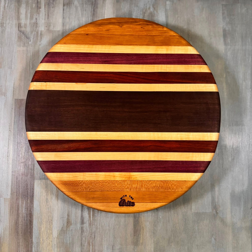 With The Gritz Custom Large Round Serving Tray | Five Space