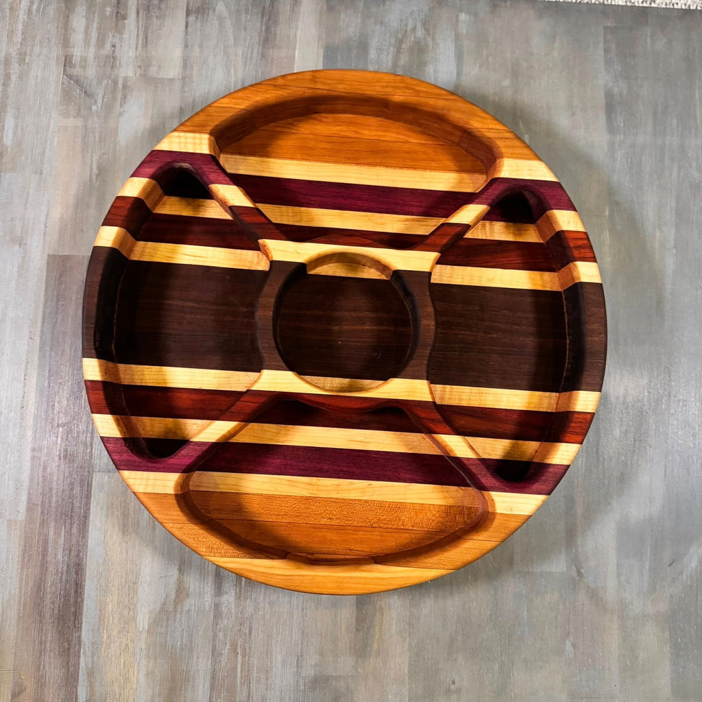 With The Gritz Custom Large Round Serving Tray | Five Space