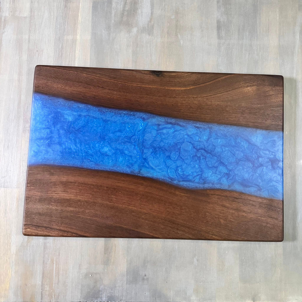 With The Gritz Custom Epoxy Tray | Liquid Blue