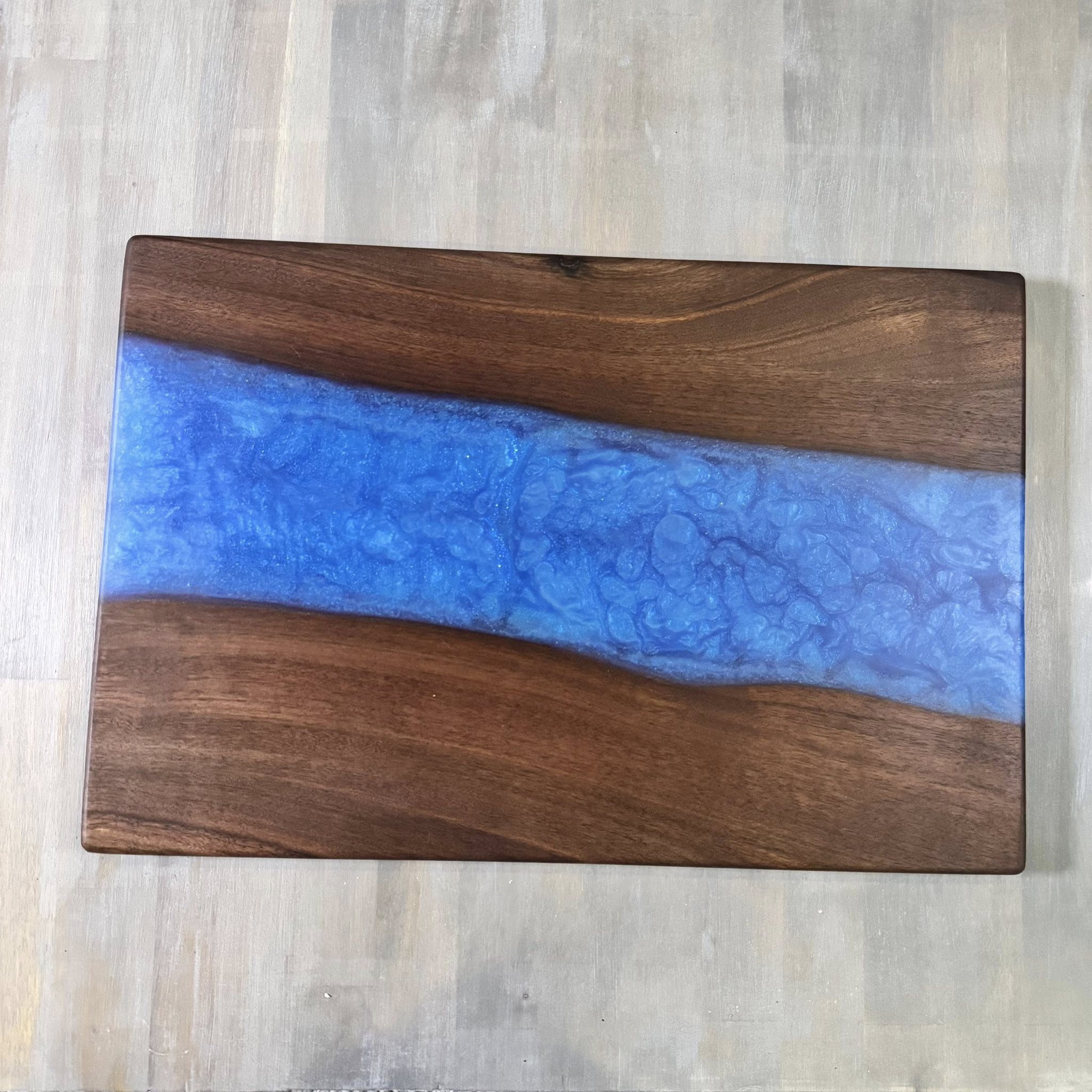 With The Gritz Custom Epoxy Tray | Liquid Blue
