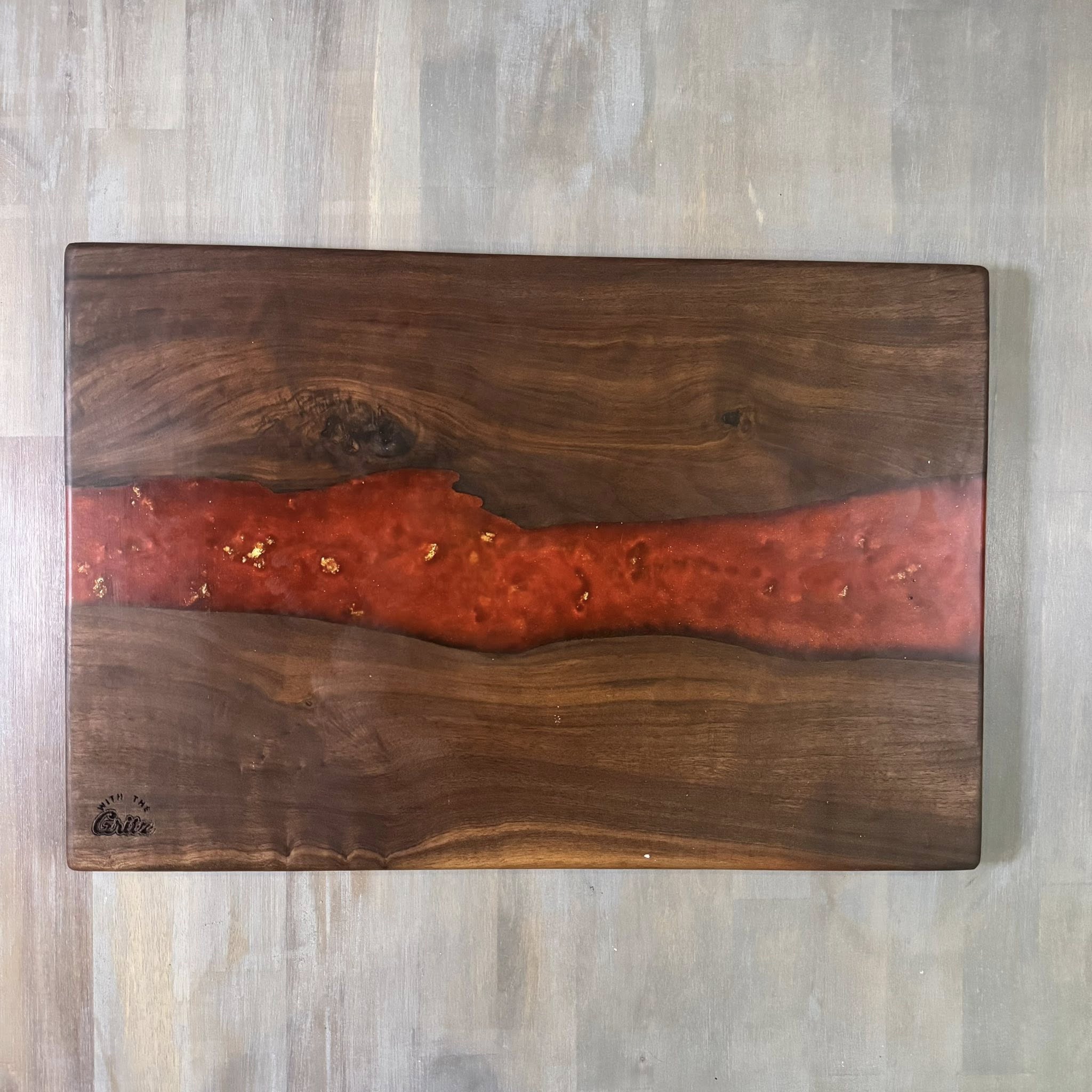 With The Gritz Custom Epoxy Tray | Blood Gold
