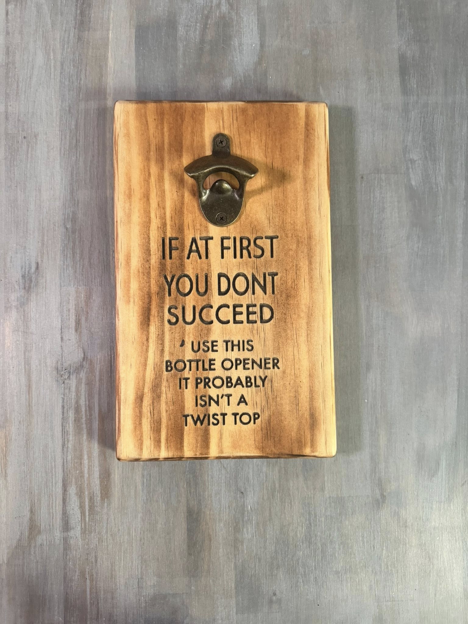 Custom With The Gritz Bottle Opener | Wall Mount