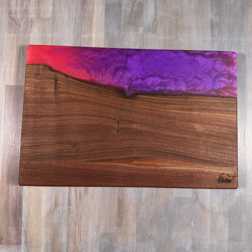 With The Gritz Custom Epoxy Tray | Purple Nebula