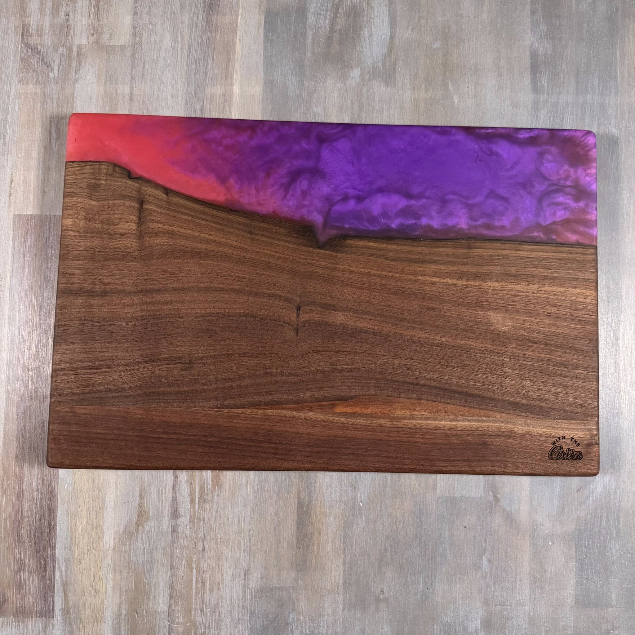 With The Gritz Custom Epoxy Tray | Purple Nebula