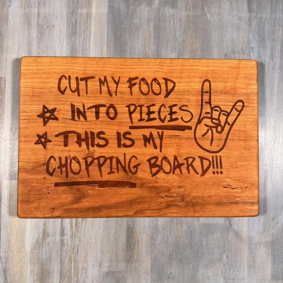 With the Gritz Custom Graphic Cutting Board | Cut my Food
