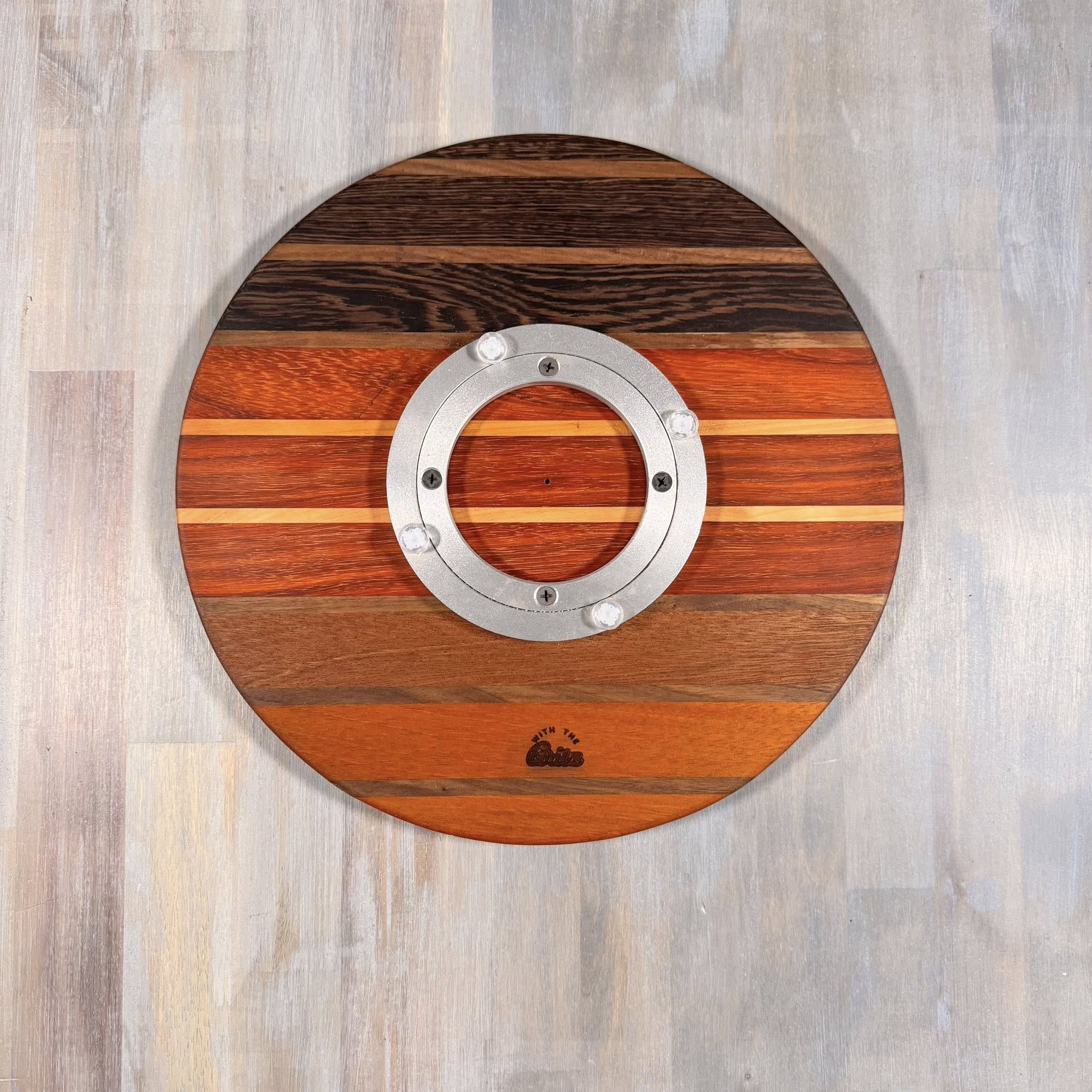 With the Gritz Custom Lazy Suzan | 14" | Desert Sunrise