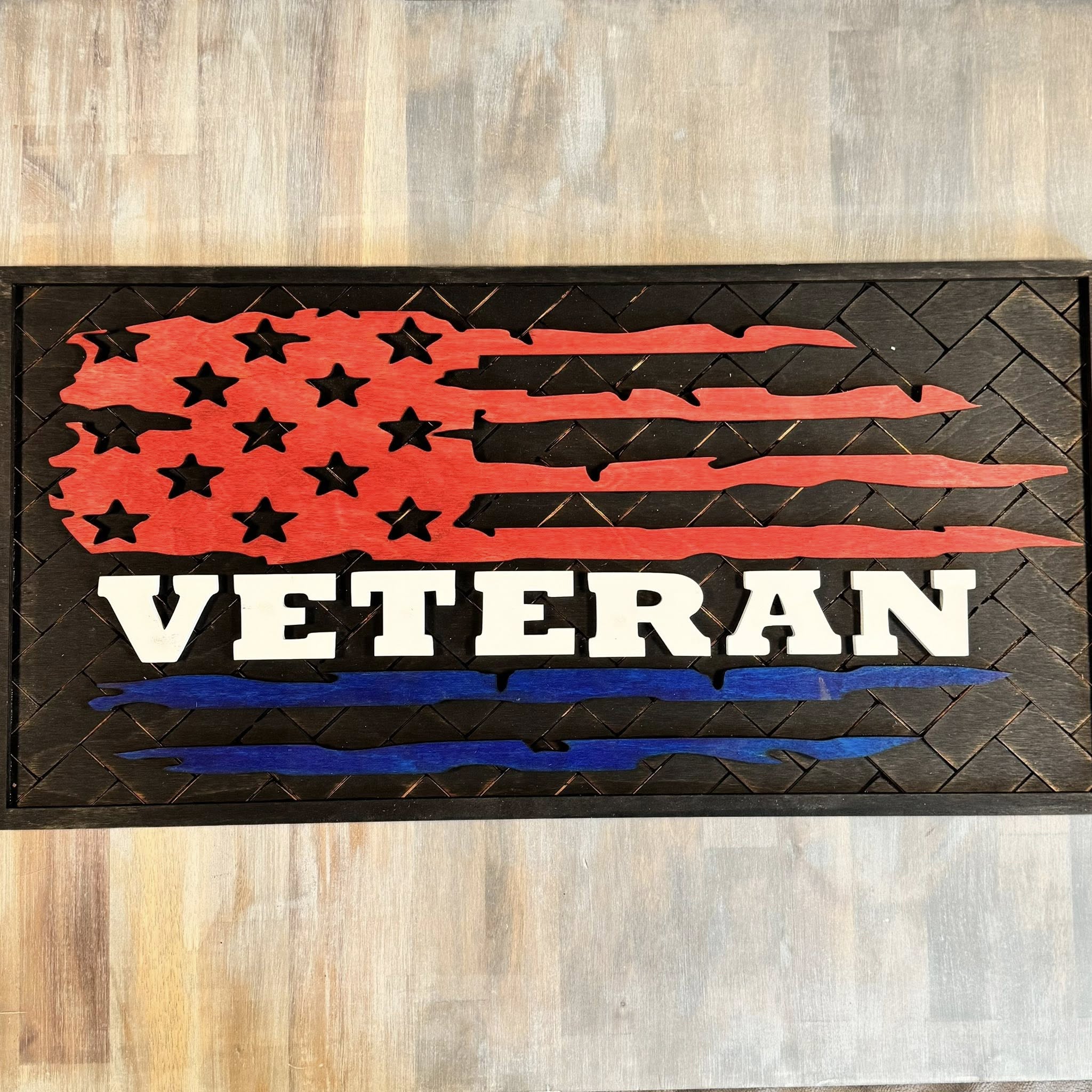 With the Gritz Custom American Flag | Veteran | Red White & Blue