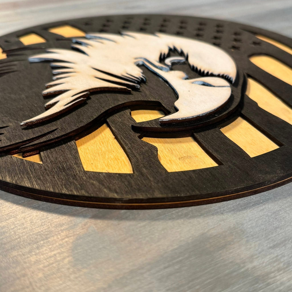 With the Gritz Custom American Flag | Eagle | Black and White | Small