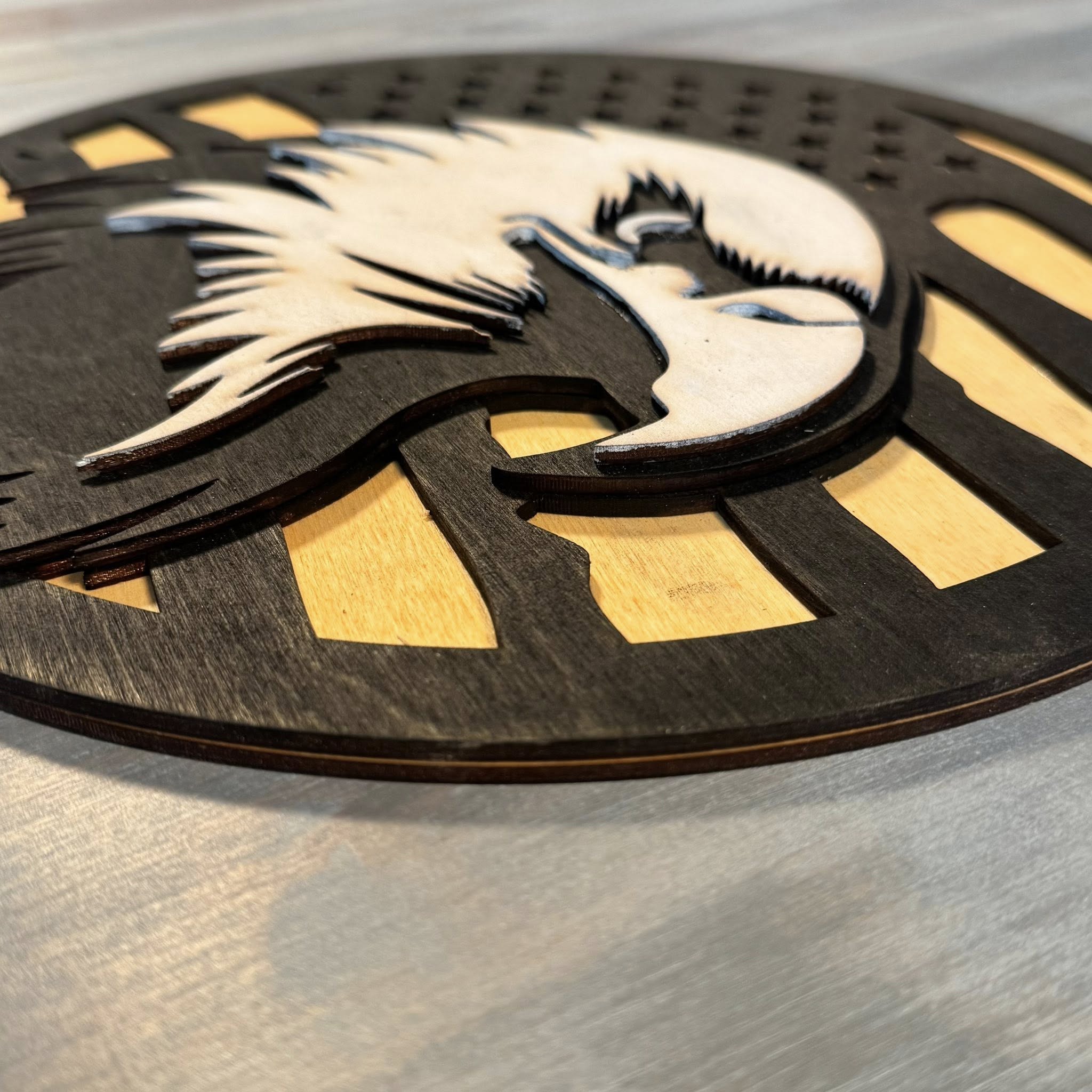 With the Gritz Custom American Flag | Eagle | Black and White | Small
