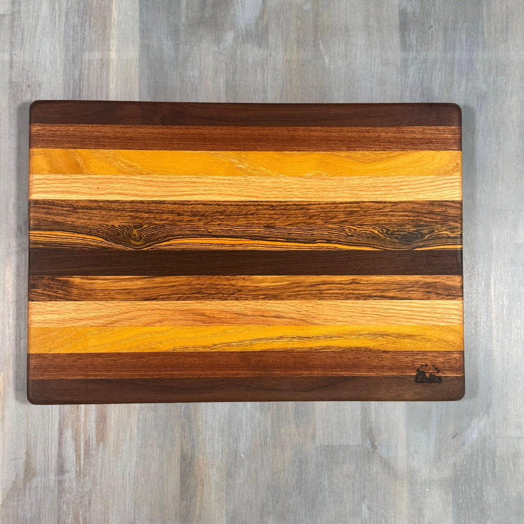 With the Gritz Classic Rectangle Cutting Board | 15x10 | Assorted Wood