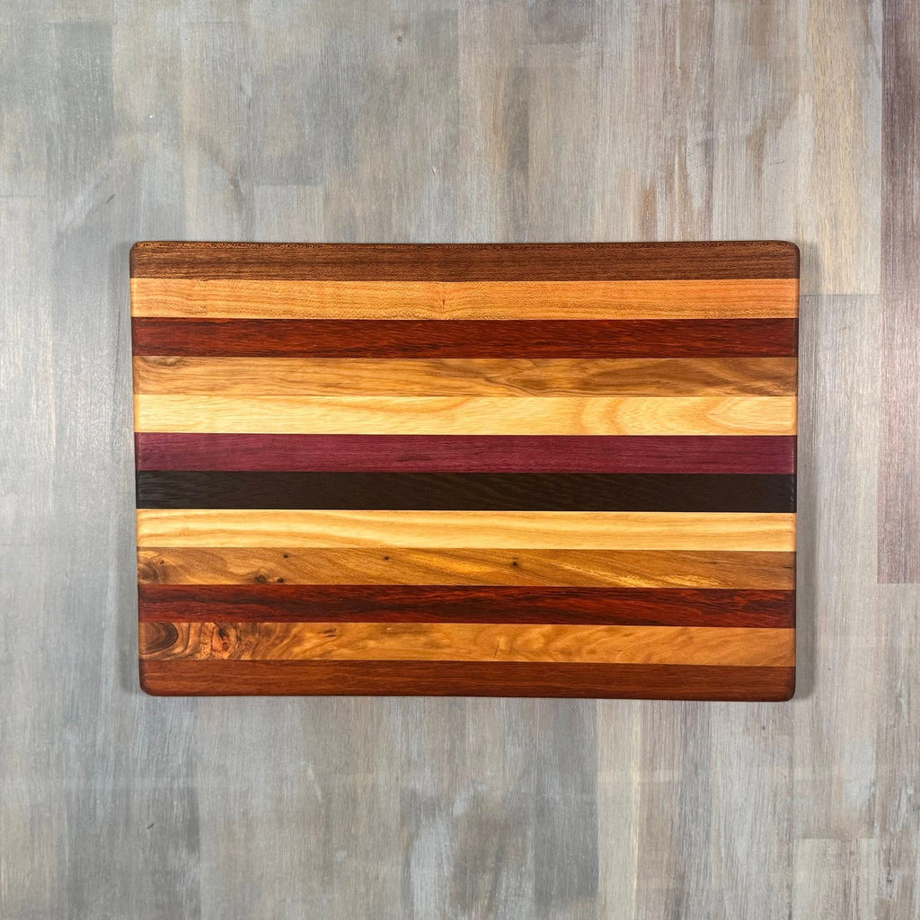 With the Gritz Classic Rectangle Cutting Board | 15x10 | Assorted Wood (Copy)