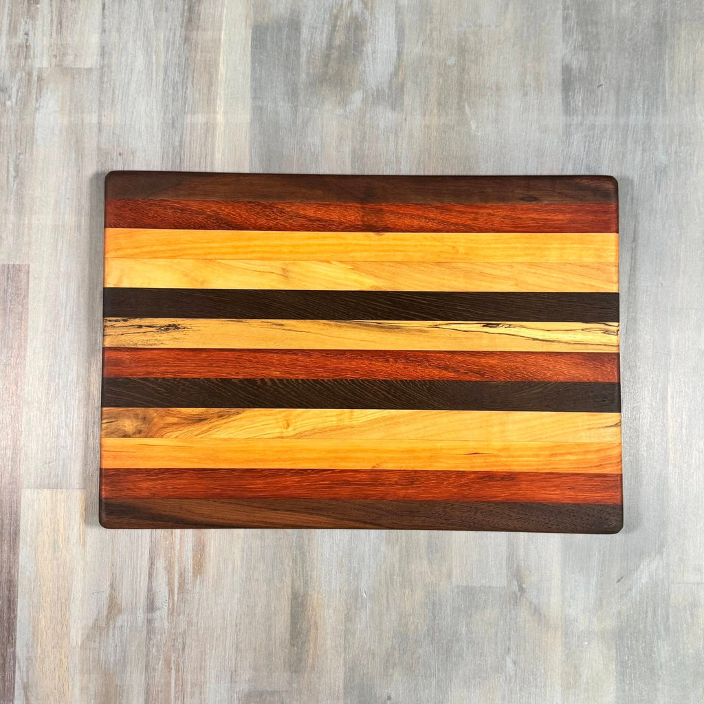 With the Gritz Classic Rectangle Cutting Board | 15x10 | Assorted Wood