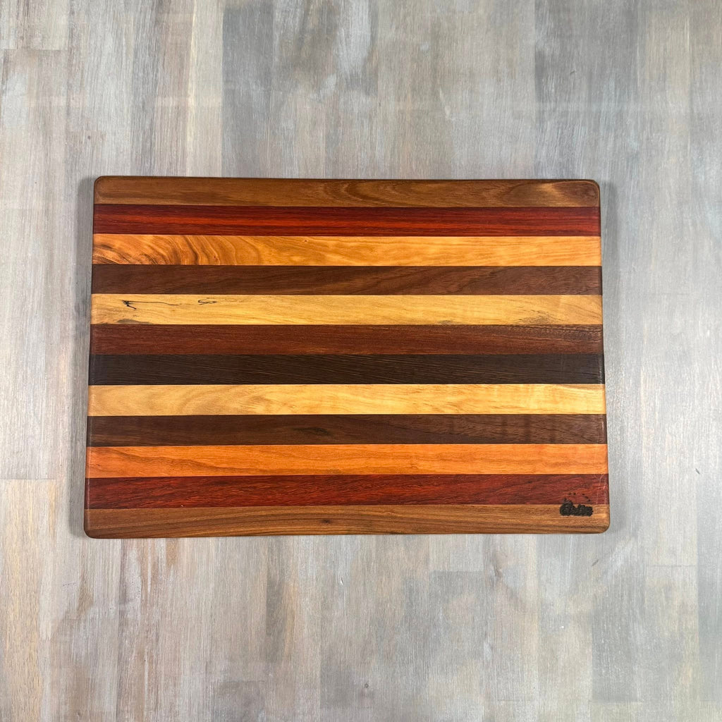 With the Gritz Classic Rectangle Cutting Board | 15x10 | Assorted Wood