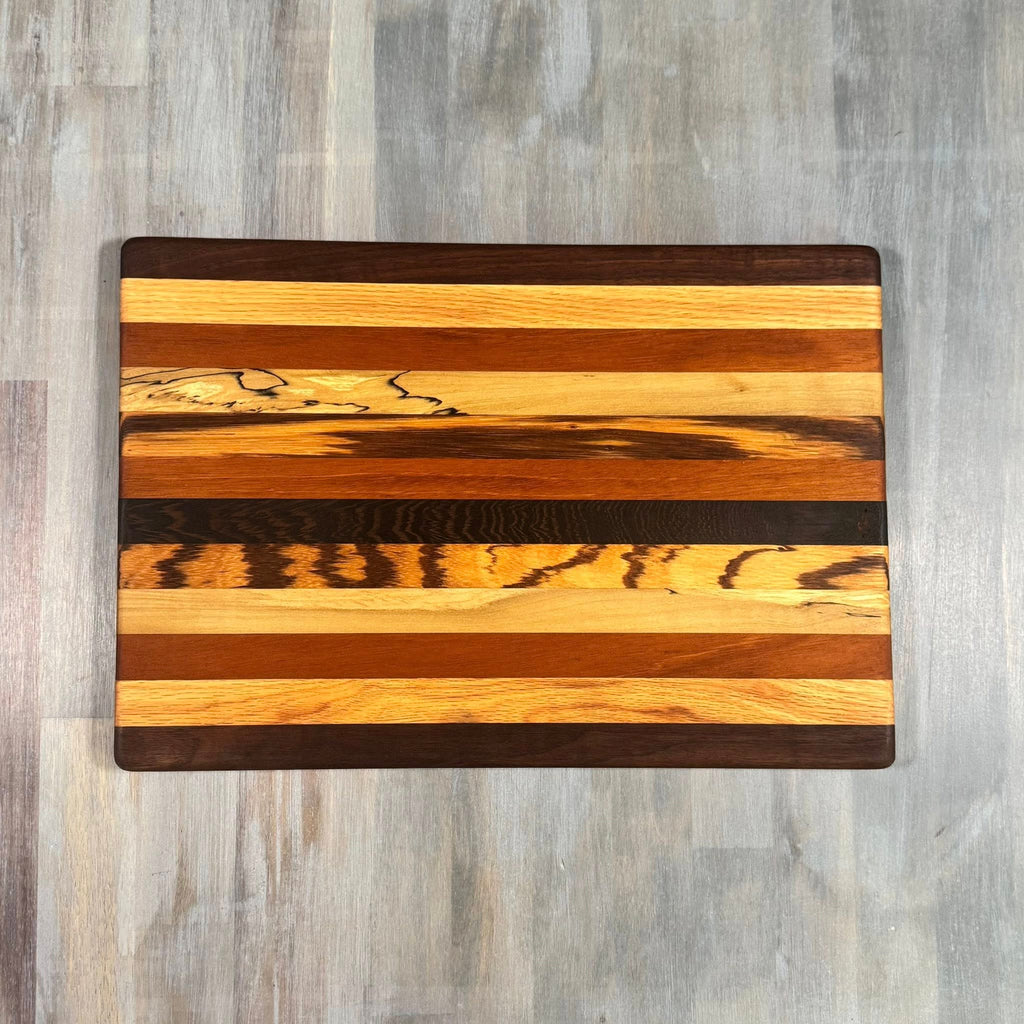 With the Gritz Classic Rectangle Cutting Board | 15x10 | Assorted Wood