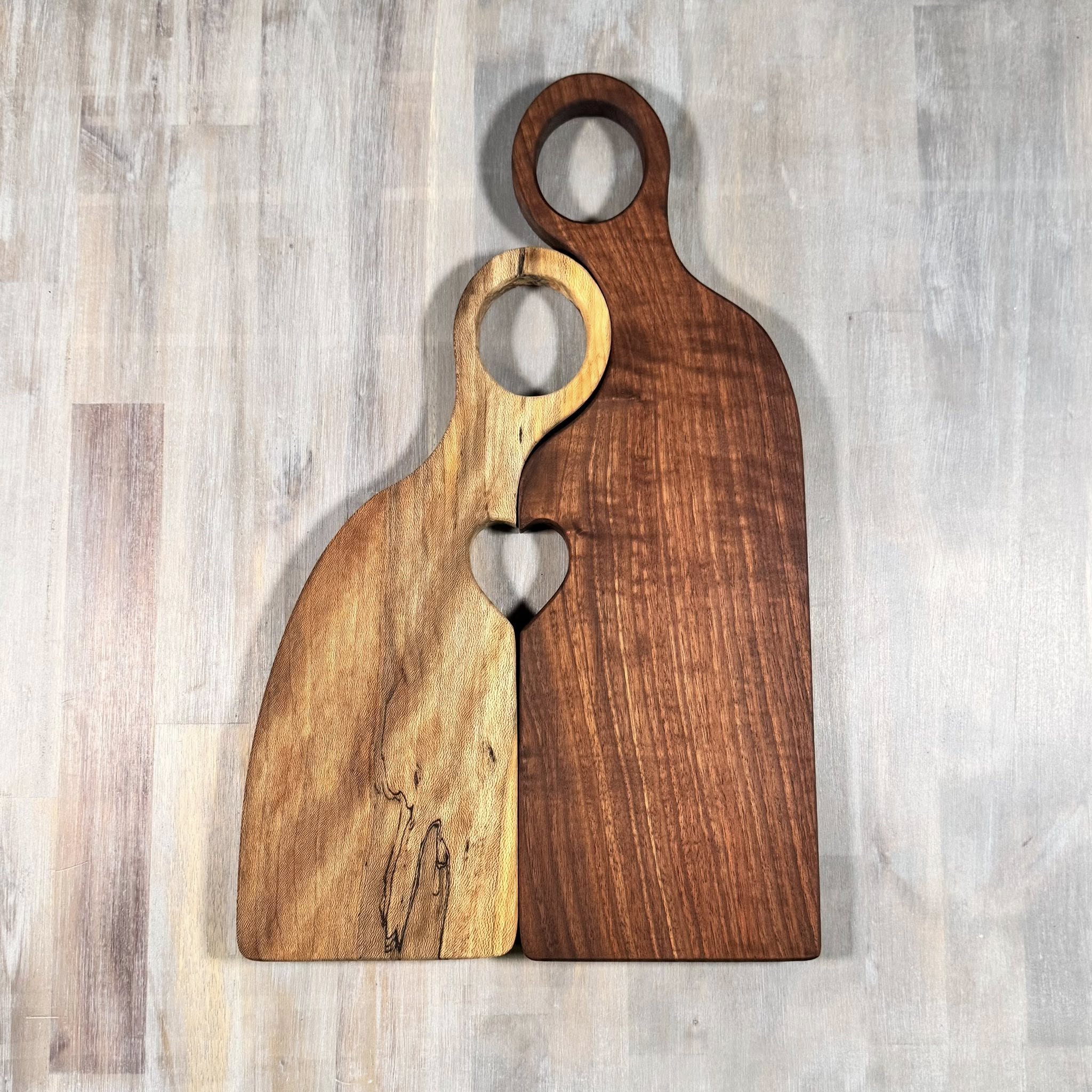 With the Gritz Custom 2-piece Nesting boards  | Spalted Sycamore | Walnut